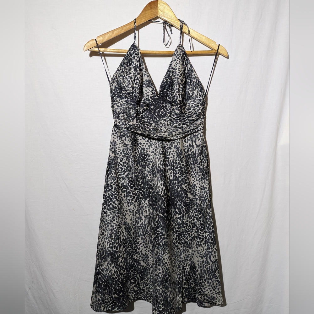 Express 100% Silk Halter Dress